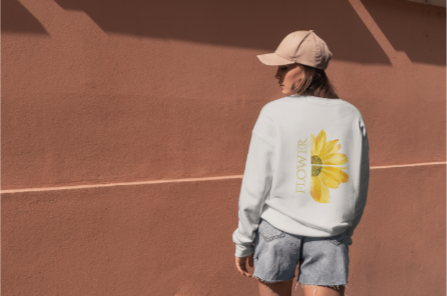 Bright Blossom Hoodie – 100% Egyptian Cotton | Premium Floral Streetwear