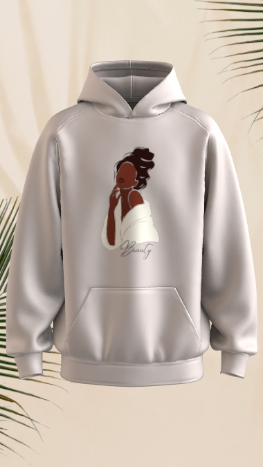 Lunar Grace Hoodie – 100% Egyptian Cotton | Elegant Minimal Streetwear