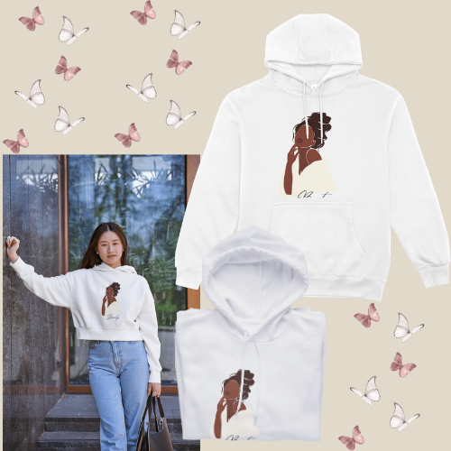 Lunar Grace Hoodie – 100% Egyptian Cotton | Elegant Minimal Streetwear