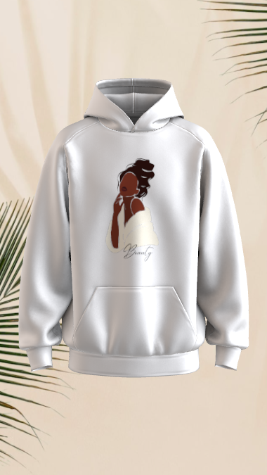 Lunar Grace Hoodie – 100% Egyptian Cotton | Elegant Minimal Streetwear